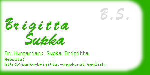 brigitta supka business card